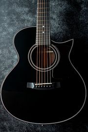 Black acoustic guitar by Poster Art Shop