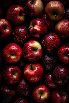 Verse appels met waterdruppels van Studio XII