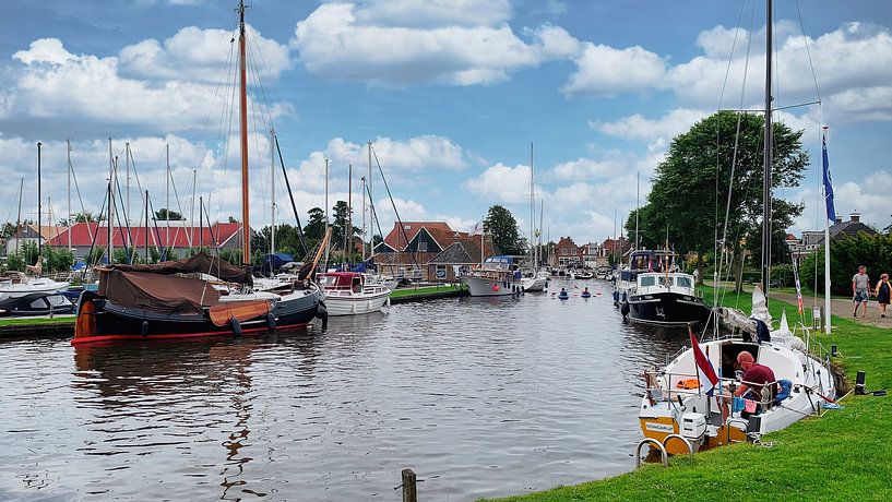 Hafen von Workum von Digital Art Nederland