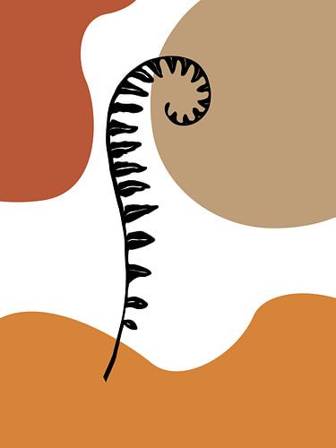 Fern curl on organic forms