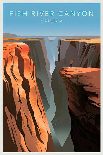 Fish River Canyon, Namibië.