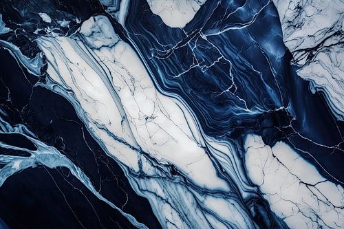 Marmer navy wit goud 2