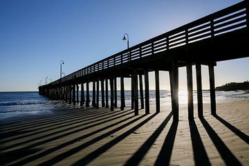 De pier in Cayucos van Marit Lindberg