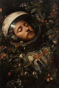 Schlafender Astronaut