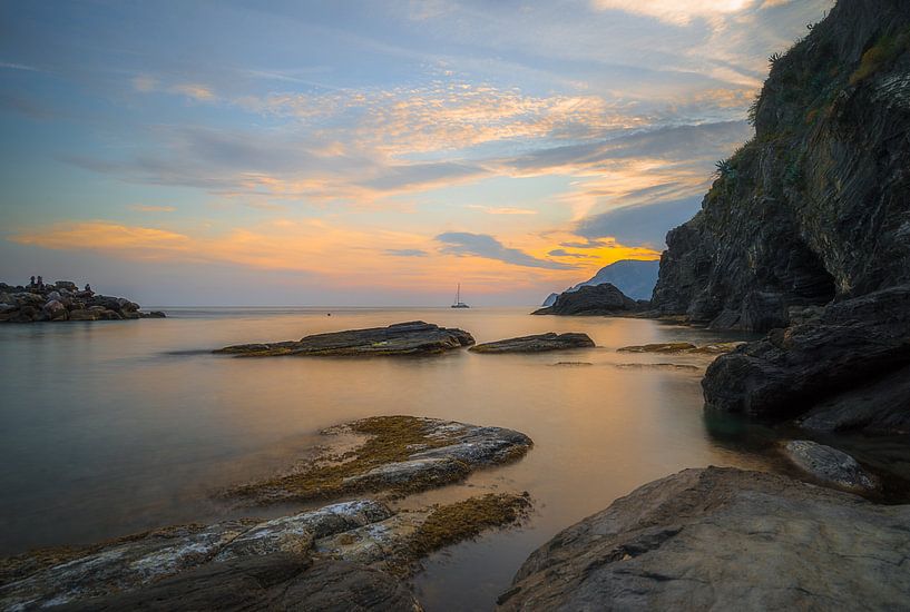 Coucher de soleil à Vernazza par Roelof Nijholt