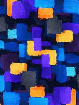 Fragmentiertes Farbgeflecht