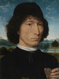 Hans Memling, Mann mit römischer Münze von Atelier Liesjes