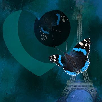 Butterfly - The Blue Admiral in Parijs van Christine Nöhmeier