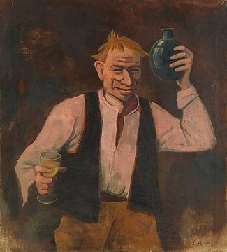 Karl Hofer, Le buveur, 1943