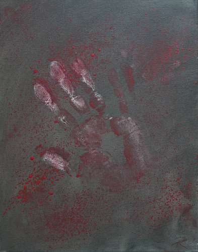 WITHOUT YOU – Dark abstract art