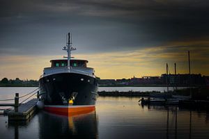 Een avond aan het Eemmeer sur Bert Seinstra