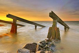 Brise-glace Marken au lever du soleil sur John Leeninga