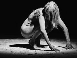 Nackte Frau mit Stoffbezug #0858 von Photostudioholland