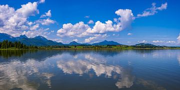 de Hopfensee in de Allgäu van Walter G. Allgöwer