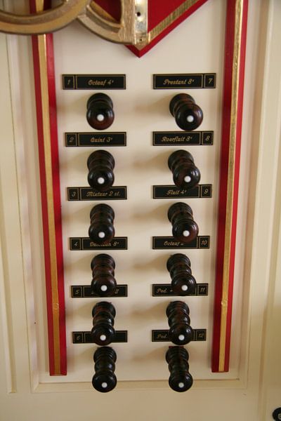 De verschillende compementen van het Orgel by Veluws