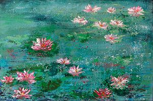 Seerosen 'Mesmerising Lilies' von Claudia Rosa Art