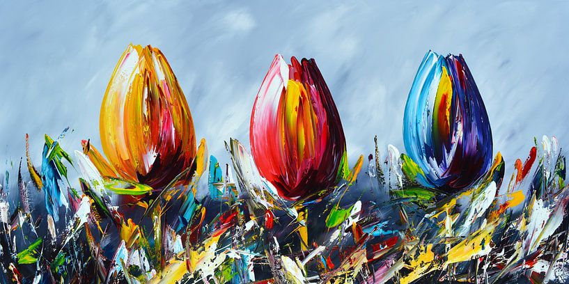 Tulips by Gena Theheartofart