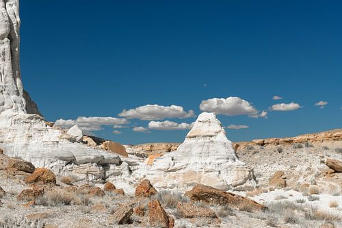 Witte zandsteen bij de Wahweap Hoodoos