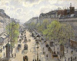 Boulevard Montmartre, Spring, Camille Pissarro