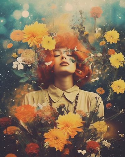 Portret "Vintage flowers"