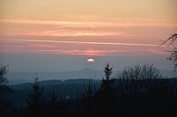 Sonnenuntergang in den Bergen