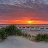 Texel strand Paal 28 prachtige zonsondergang van Texel360Fotografie Richard Heerschap