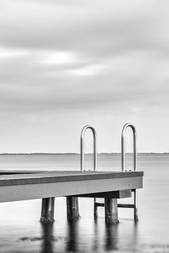 Bathing pier at the Grevenlingen lake by Rob van der Teen