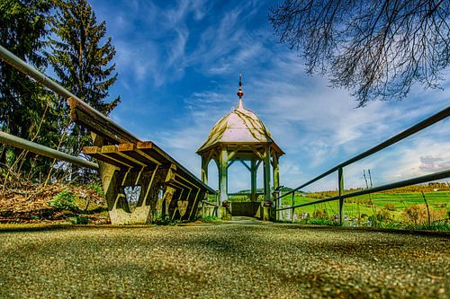 Landschap in het Erzgebergte in Annaberg Buchholz