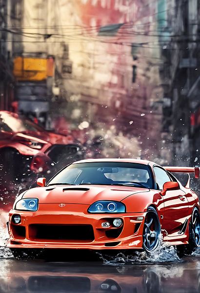 Totota supra splash art van kevin gorter