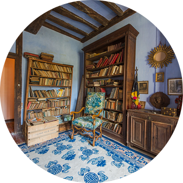 een bibliotheek in een Frans Kasteel van Aurelie Vandermeren