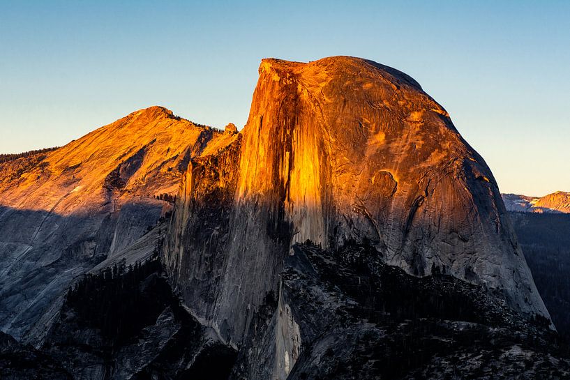 Half Dome met zonsondergang van Jack Swinkels