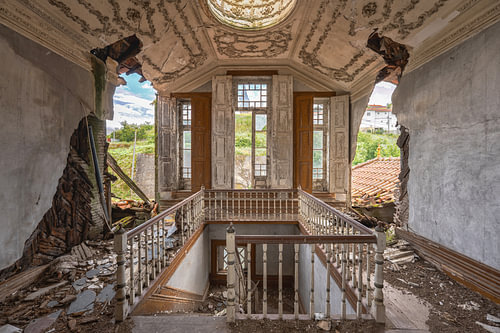 abandoned villa