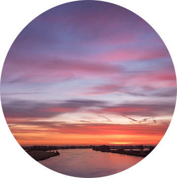 De IJssel voor zonsopgang van Erik Veldkamp