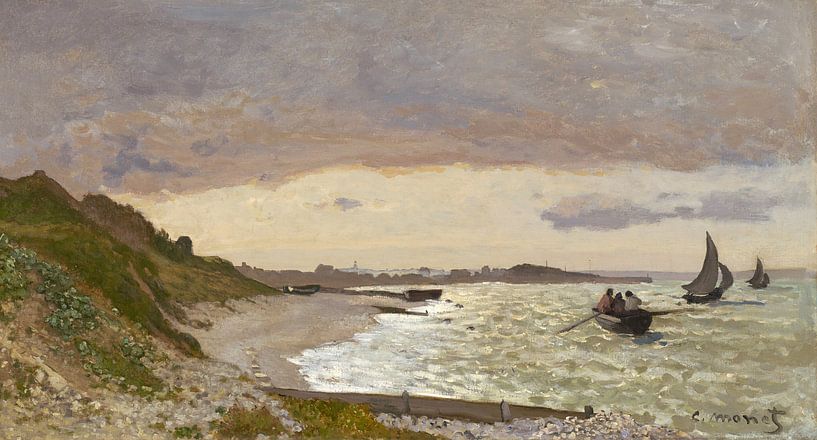 Das Meeresufer von Sainte-Adresse, Claude Monet von Meisterhafte Meister