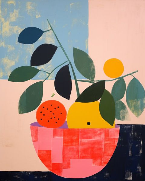 Illustration "Bunter Obstkorb" von Studio Allee