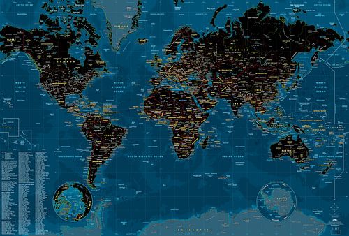 NIGHT wereldkaart (bijgewerkt 2025)