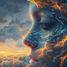 Cosmic Contemplation - The Face of the Universe by Eva Lee