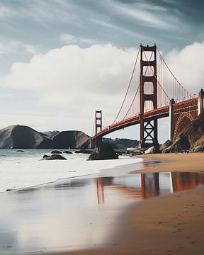 Golden Gate Bridge van fernlichtsicht