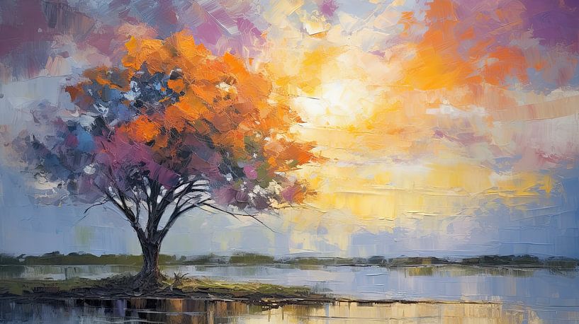 Pittoresk rivierlandschap van Peter Balan