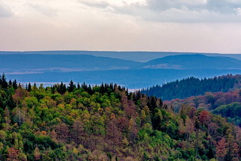 Uitzicht Harz Duitsland van Robert van der Horst