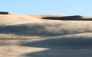 Tempête de sable dans le parc national de Worimi, Australie