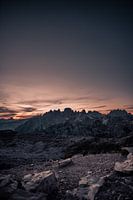 Dolomieten zonsondergang