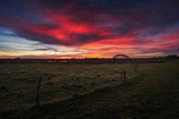 Zonsondergang IJsselbrug Zwolle