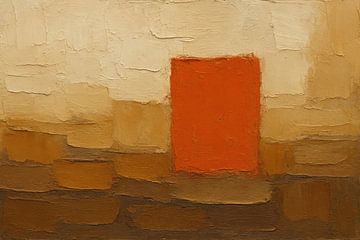 Earthy surfaces with orange accent by Art & Soul Creations