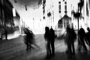 Street scene by Peter van der Mast