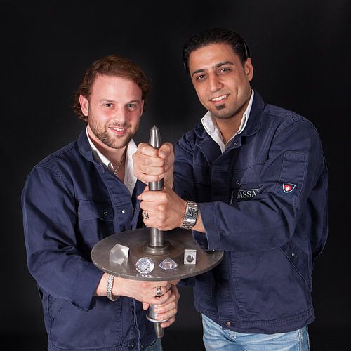 Portret van diamantslijpers