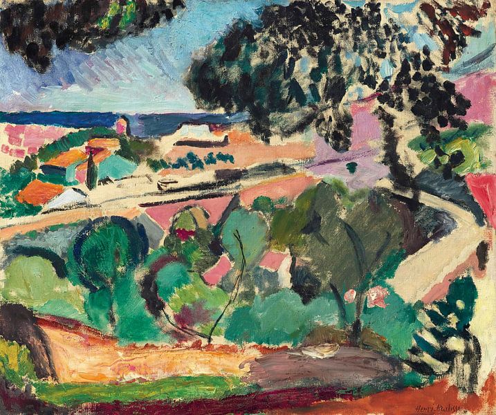 Henri Matisse - Landschaft in Collioure von Peter Balan