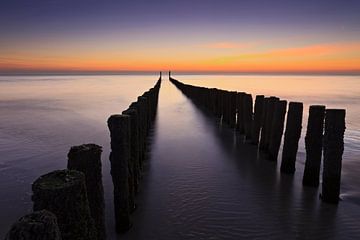 sfeervolle zonsondergang in Zeeland van gaps photography