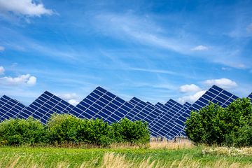 Groene energie uit een zonnepark van ManfredFotos