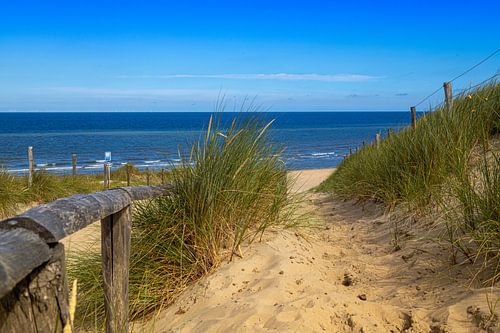 sandiger Weg zum Wasser